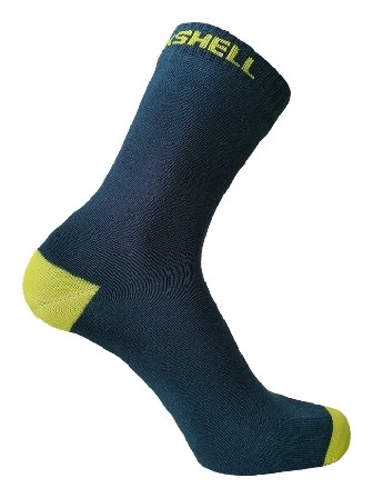 Водонепроницаемые носки Dexshell Ultra Thin Crew XL (47-49), синий/желтый  Dexshell