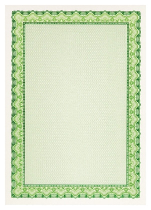 Сертификат-бумага Dc-osd4054 зеленая рамка (А4,115г,уп.25л.)