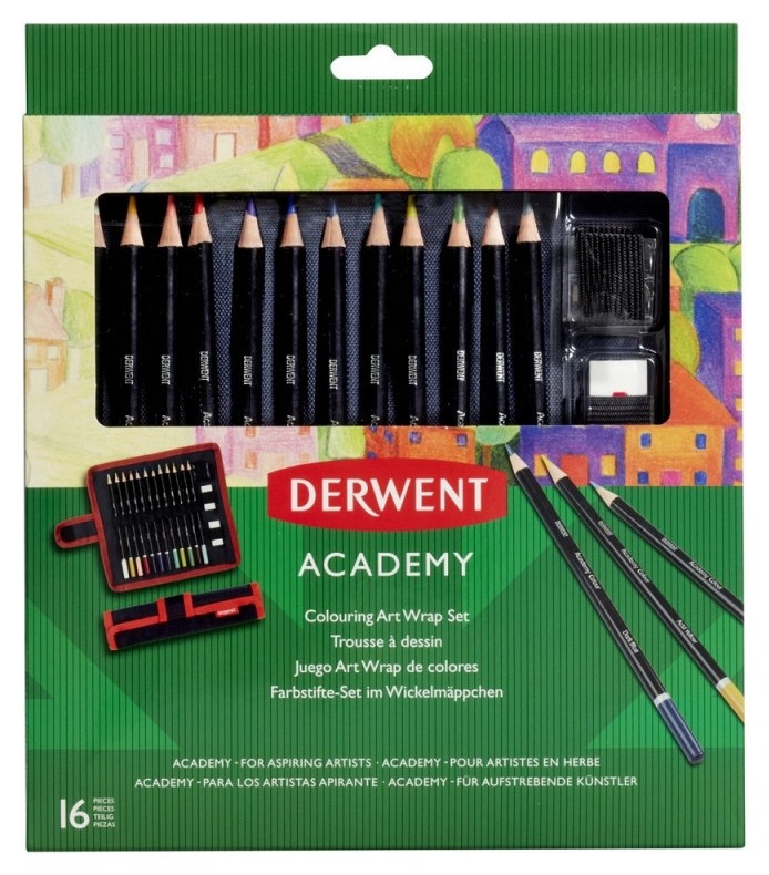 

Набор карандашей для рисования, цветные, в пенале Derwent Academy, 2305681