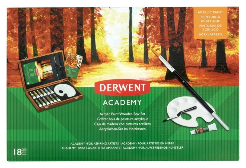 

Набор для рисования акриловыми красками Derwent Academy, дерев.уп, 2305674