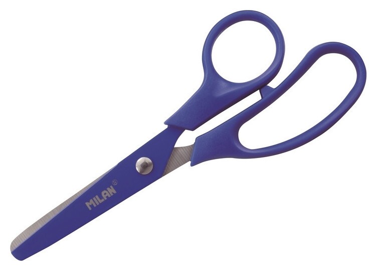 Ножницы детские Milan Basic Colours, 13,3 см, цвет синий 1412081051  Milan