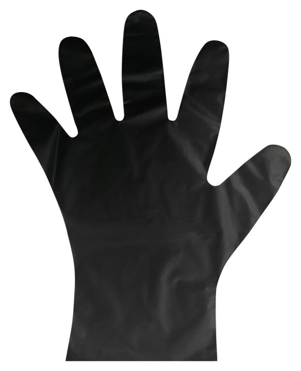Перчатки одноразовые тпэ aviora цв. черный (402-883) 100 шт/уп р.м  Aviora