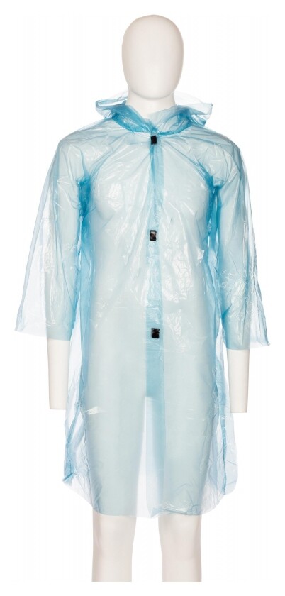 Плащ дождевик на липучках с капюшоном (XL)  