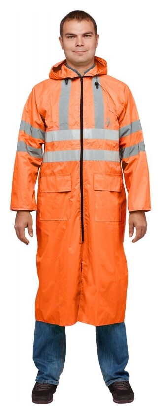 Плащ дождевик пончо с капюшоном (ХL)  