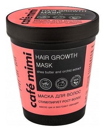 Маска для волос Стимулирует рост волос Cafe mimi