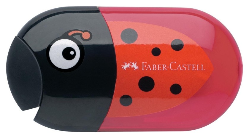 

Точилка с ластиком Faber-castell Ladybug, 2 отверстия, контейнер