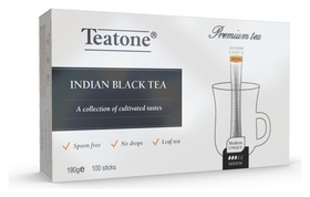 Чай черный индийский Teatone в металл.стике, 100шт/уп. 1246 Teatone