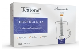 Чай аромат чабреца Teatone черный в металл.стике, 100шт/уп. 198 Teatone