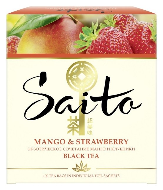 

Чай черный Saito Mango And Strawberry, 100 пак