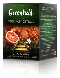 Чай Greenfield черный Sicilian Citrus, 20шт/1уп 1158-08 Greenfield