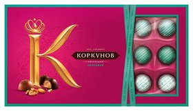 Конфеты шоколадные а.коркунов ореховая коллекция, 192г А.коркунов