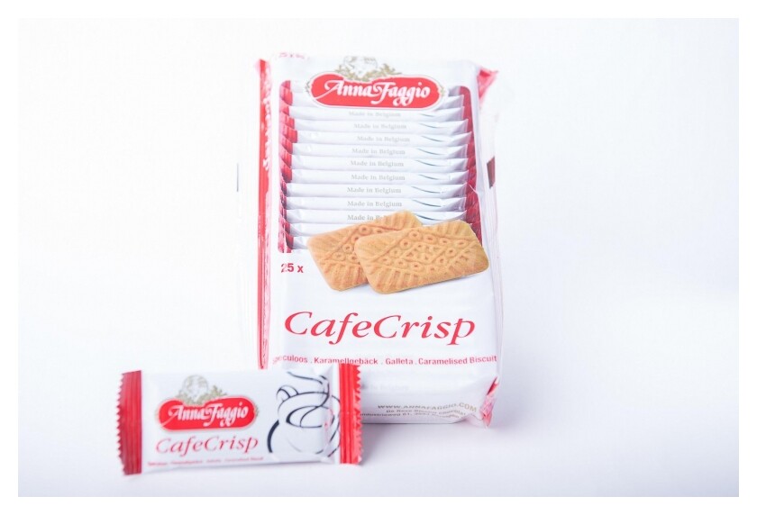 Печенье Caf? Crisp Anna Faggio хруст.карамельное (Инд.уп.), 25шт/уп., 150г  Anna Faggio