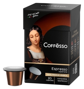 Кофе в капсулах Coffesso Espresso Superiore, 100% Premium Arabica, 20кап Coffesso