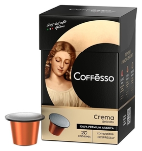 Кофе в капсулах Coffesso Crema Delicato, 100% Premium Arabica, 20кап Coffesso