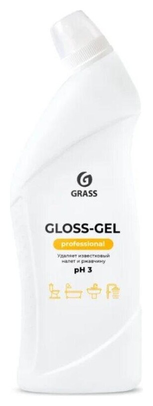 Профхим сантех кисл для деликат ухода акрил-мет Grass/gloss Gel Prof, 0,75л  Grass