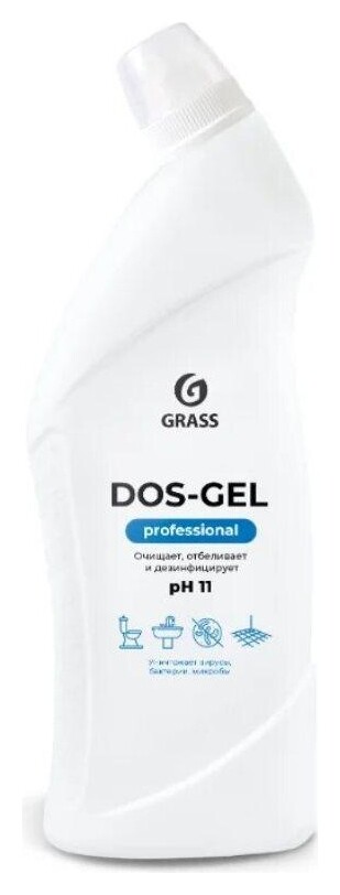 Профхим сантех щел для комплекс уборки,отбел/дез-эф Grass/dos Gel Prof, 0,75л Grass