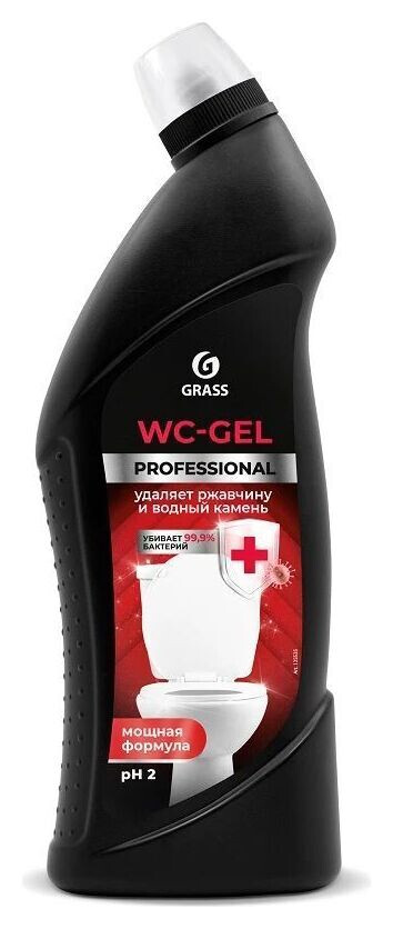 Профхим сантех кисл гель для очистки минерал.отлож Grass/wc-gel Prof, 0,75л Grass