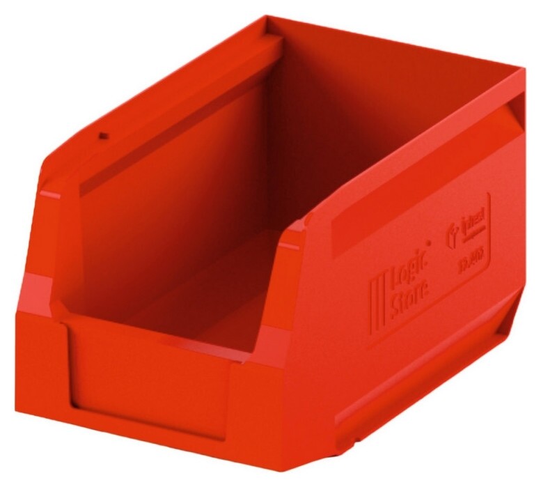 Лоток для склада Logic Store 250х150х130 красный (12.402) I plast