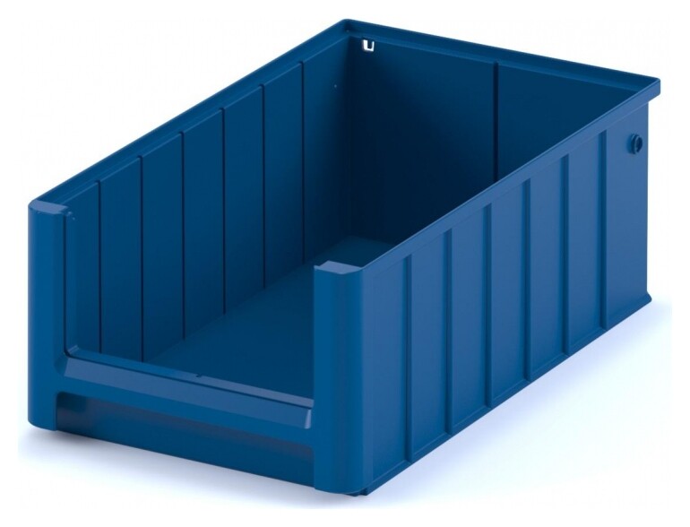 Контейнер полочный SK 4214 сплошной, 400 х 234 х 140 синий с перегородками I plast