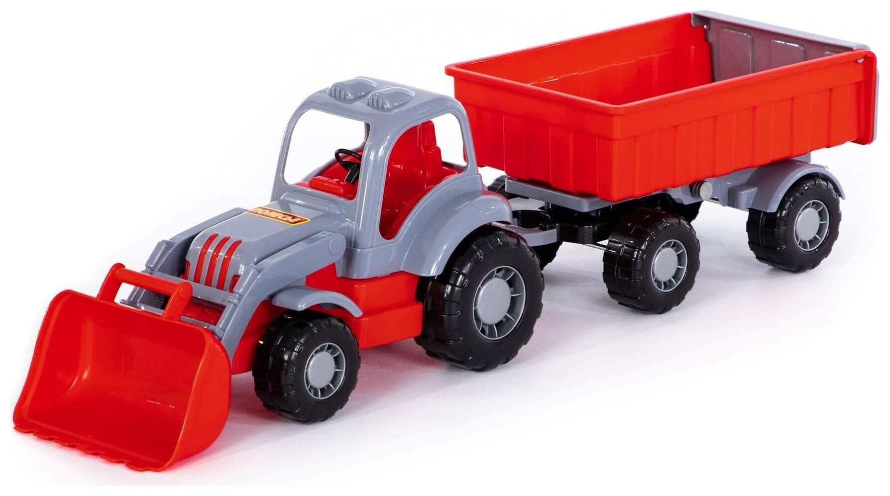 Трактор Силач с прицепом №1 и ковшом  Полесье