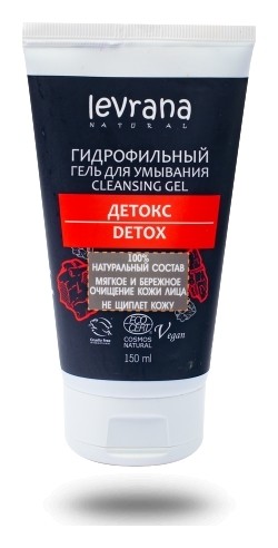 Гель для умывания гидрофильный Детокс  Levrana