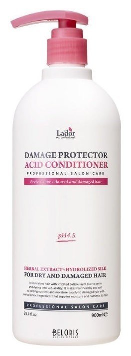 Кондиционер для волос с протеинами шелка Слабощелочной Damaged Protector Acid Conditioner  LADOR