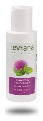Шампунь укрепляющий Мята и Репейник  Levrana