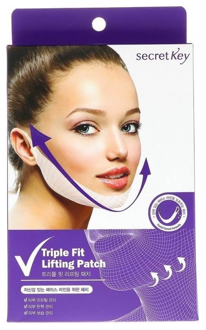 Маска - патч для коррекции овала лица с лифтинг-эффектом Triple Fit Lifting Patch Secret Key