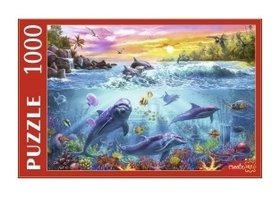 Пазлы 1000 элементов Волшебный подводный мир Рыжий кот (Red cat toys)