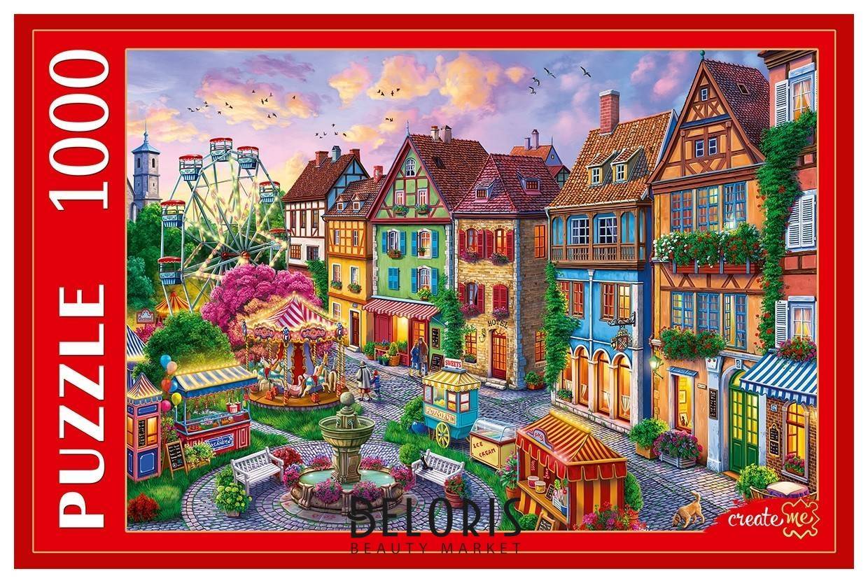 Пазлы 1000 элементов Городской парк развлечений Рыжий кот (Red cat toys) Puzzle-1000