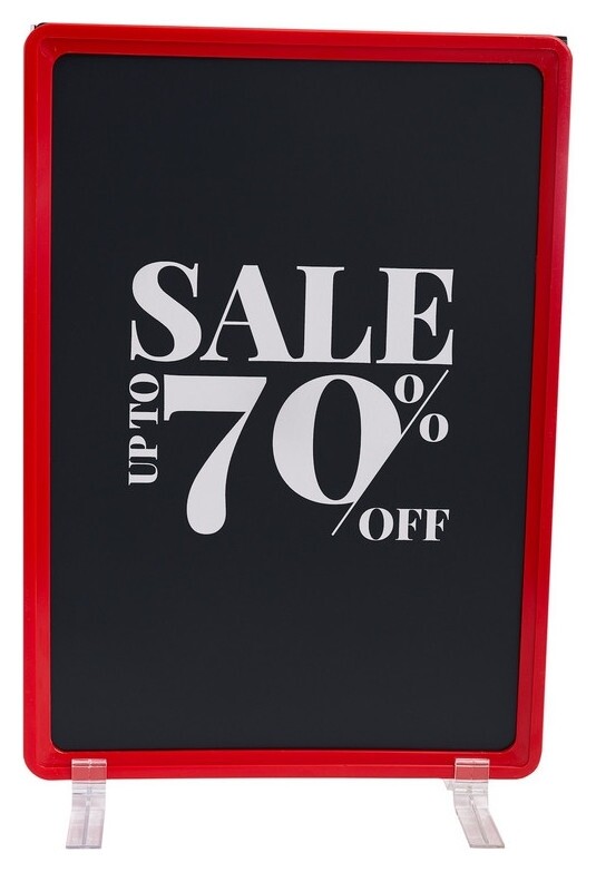 Рамка пластиковая А4 с держателем под угл 90,антиблик. карман а4(202363)  