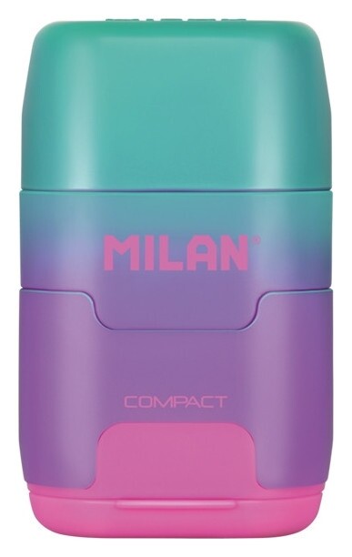 Ластик-точилка Milan Compact Sunset ластик из синт каучука фиол-розовый  Milan