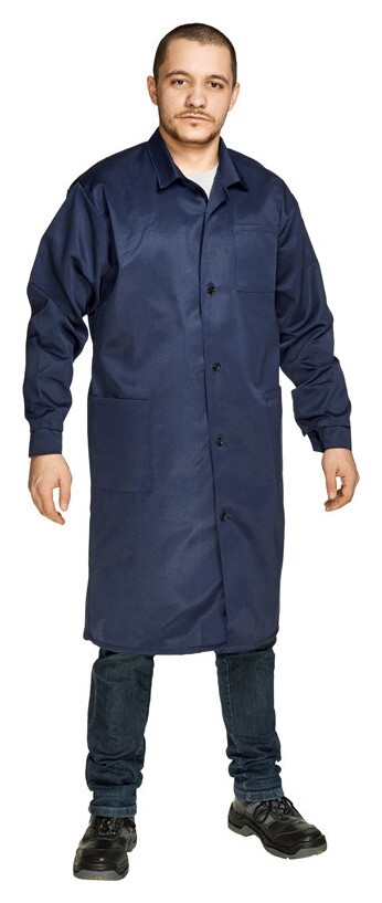 Халат рабочий муж. смесовый/у03-хл синий(Р.60-62) 182-188  