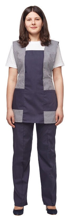 Костюм для горничных и уборщиц у08-сбр синий (Р.48-50)р.170-176  