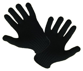 Перчатки защитные трикотажные утепленные двойные, цв. черный 