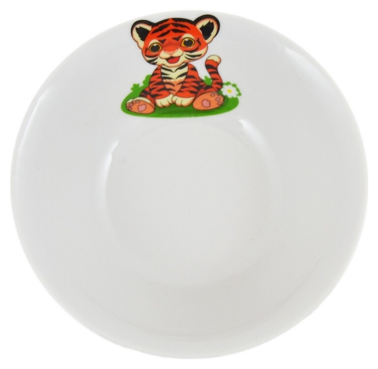 Салатник идиллия 360мл полосатики тигрята (7с2029) Добрушский фарфоровый завод