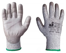 Перчатки защитные от порезов Jetasafety Jcp051 трикотаж.с п/у покр.5кл р.xl Jeta Safety