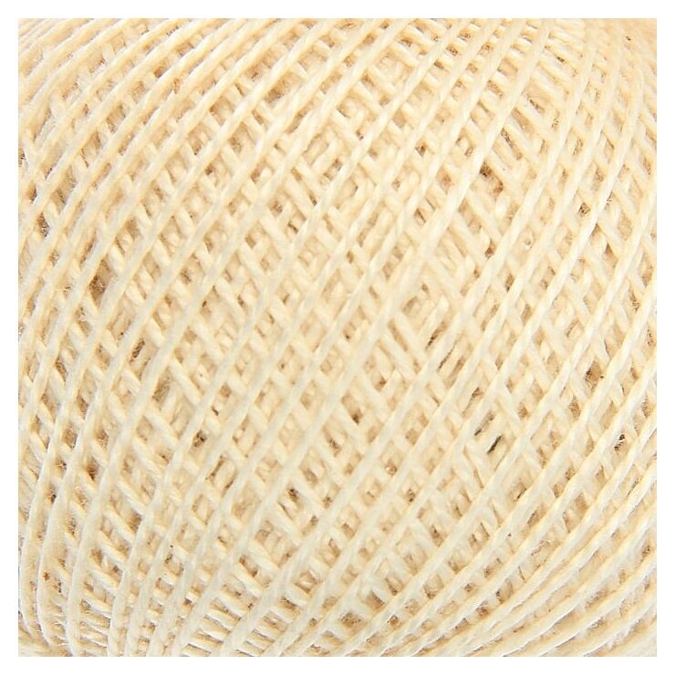 Нитки вязальные "Ирис" 150м/25гр 100% мерсеризованный хлопок цвет 0103  ПНК им. Кирова