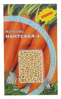 Семена морковь "Нантская 4" гелевое драже, 300 шт Росток-гель