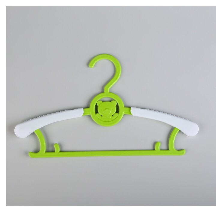 Вешалка-плечики для одежды детская, раздвижная «Мишка», размер 30-34 