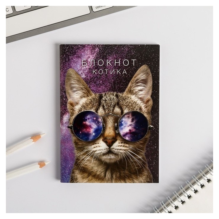 

Блокнот "Блокнот котика" на скрепке, А6, 32 листа