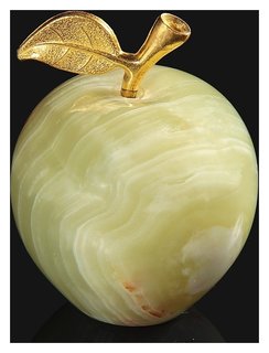 Сувенир «Яблоко», 5 см, оникс 