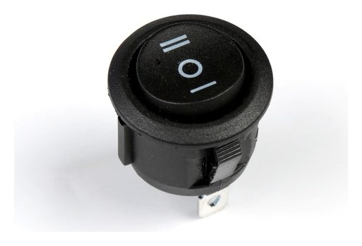 Кнопка - выключатель, трехпозиционный, без подсветки