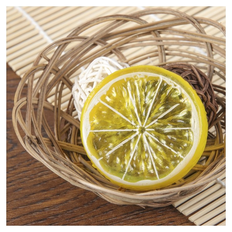 Муляж кусочек лимон D-5 см (Фасовка 10шт, цена за 1шт)