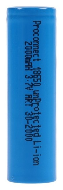 

Аккумулятор Rexant, 18650 Unprotected, Li-ion, 2000 мач, 3.7 В, коробка 10 шт