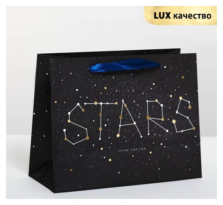 

Пакет подарочный горизонтальный Stars, MS 23 X 18 × 10 см, Фиолетовый