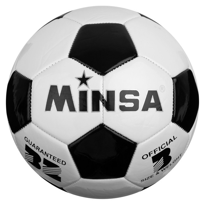 

Мяч футбольный Minsa размер 3, 32 панели, Pvc, машинная сшивка, 250 г