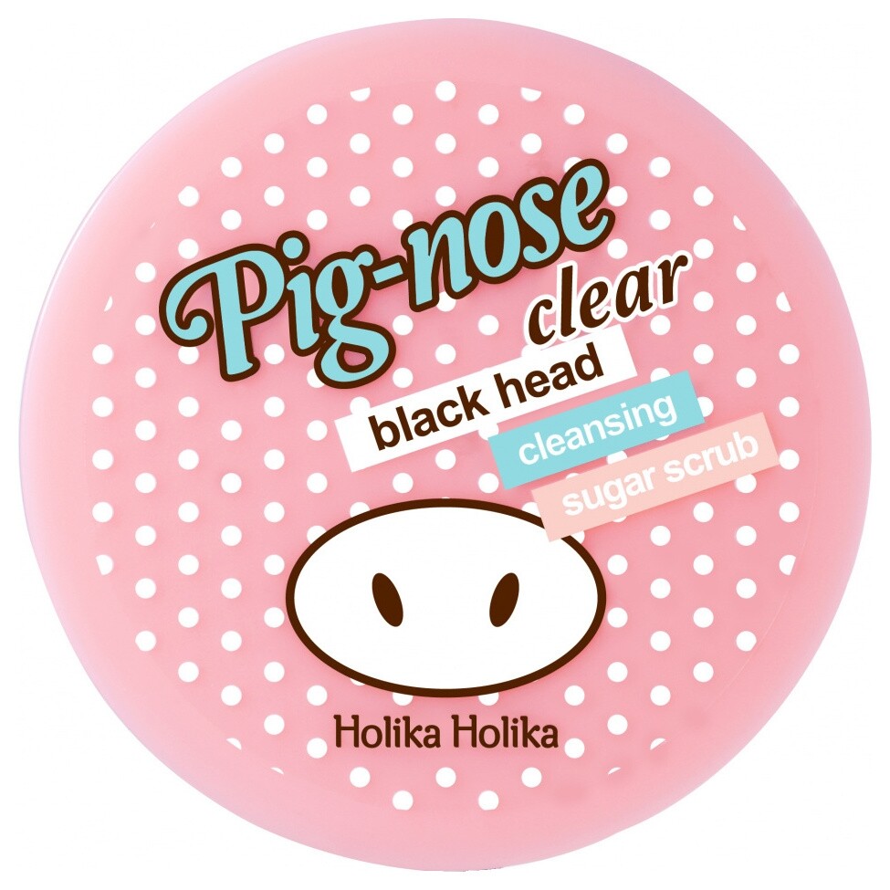 Очищающий сахарный скраб Pig-nose Clear Black Head Cleansing Sugar Scrub  Holika Holika