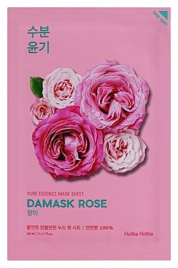 Увлажняющая тканевая маска с экстрактом дамасской розы Pure Essence Mask Sheet Damask Rose отзывы