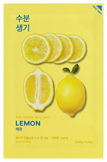 Тонизирующая тканевая маска для лица с экстрактом лимона Pure Essence Mask Sheet Lemon отзывы